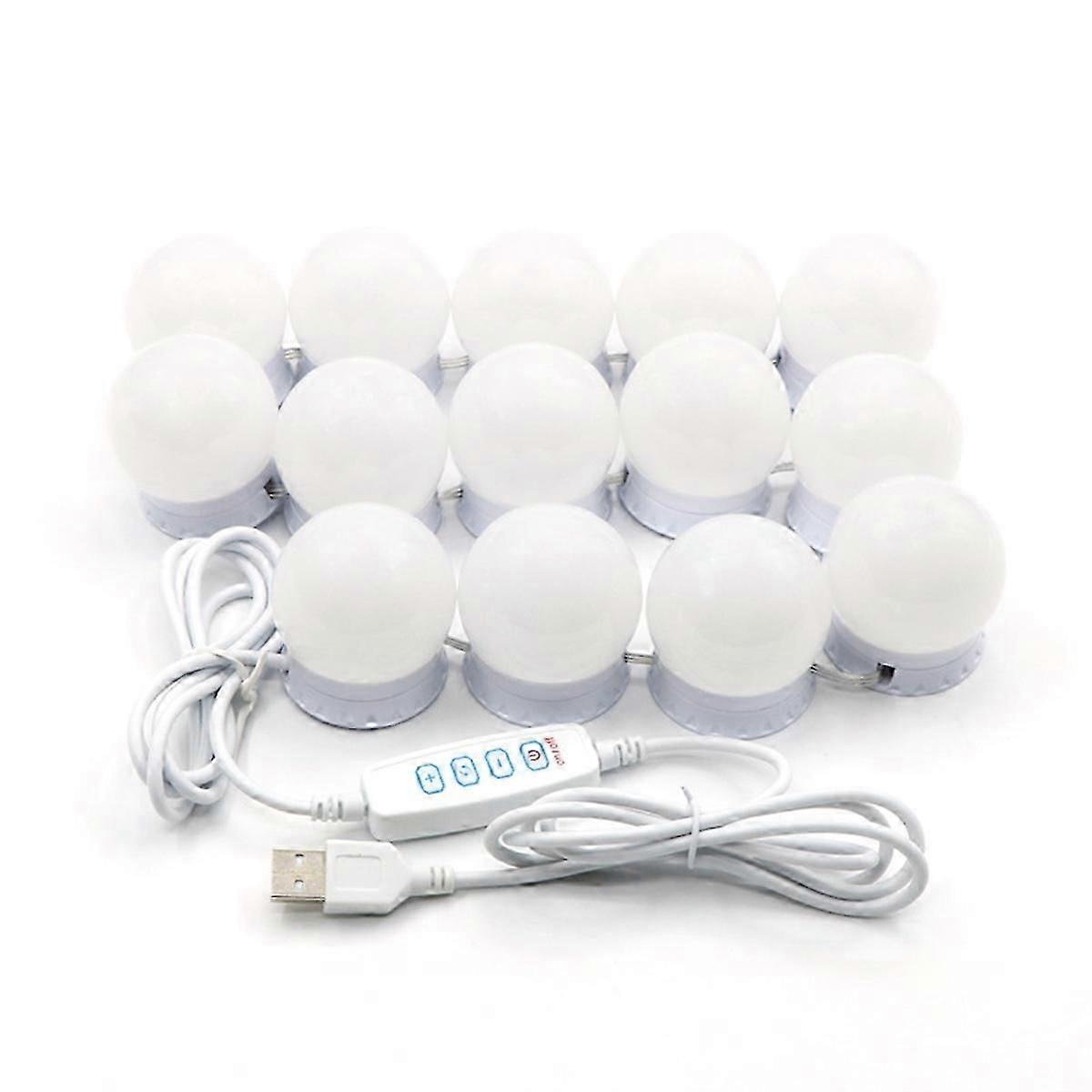 14 Bulbs LED Vanity Mirror Lights with 10 Brightness Adjustable