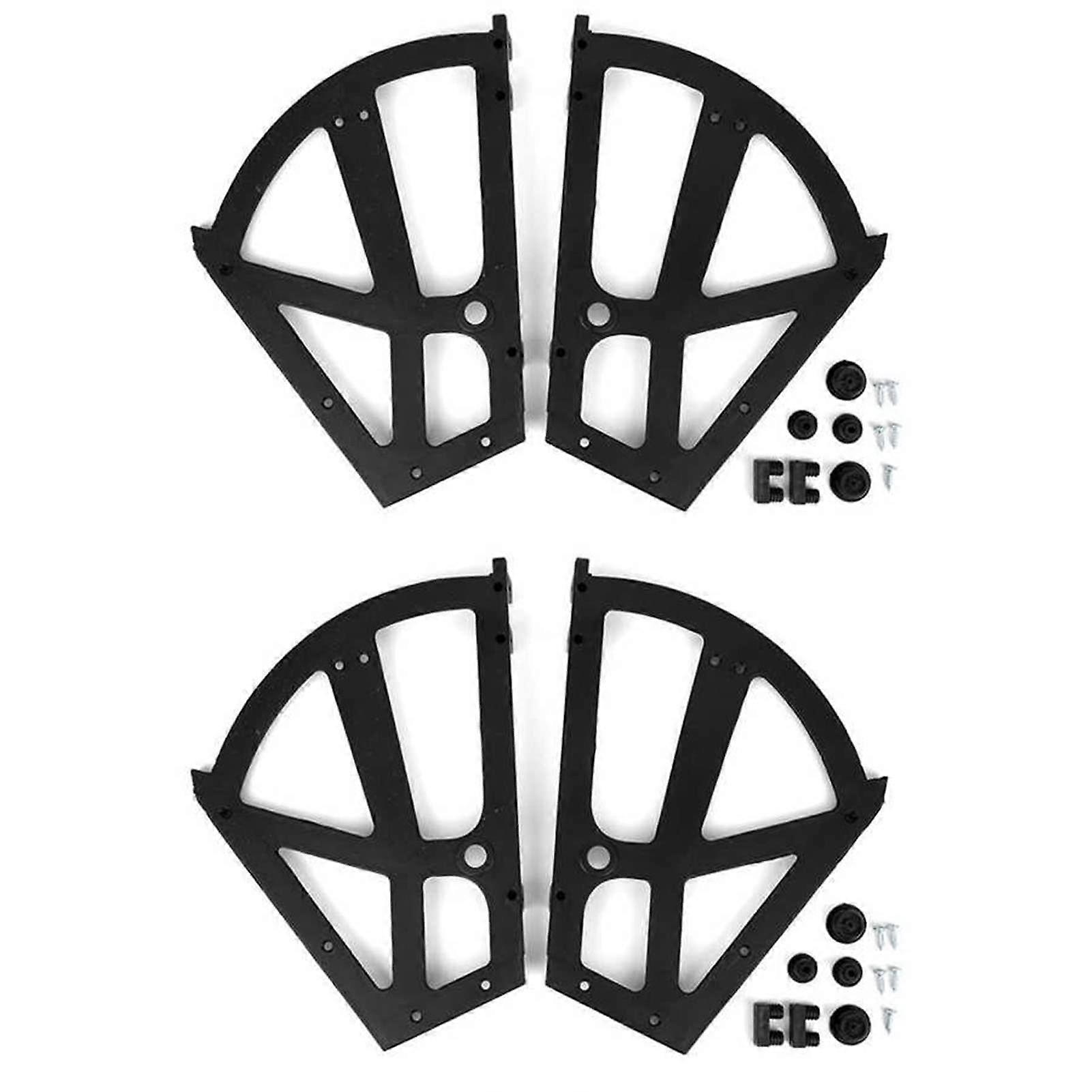 4Pcs Durable Shoe Cabinet Hinges for MultiLayer Shoe Rack, ABS Flip Shelf Hardware