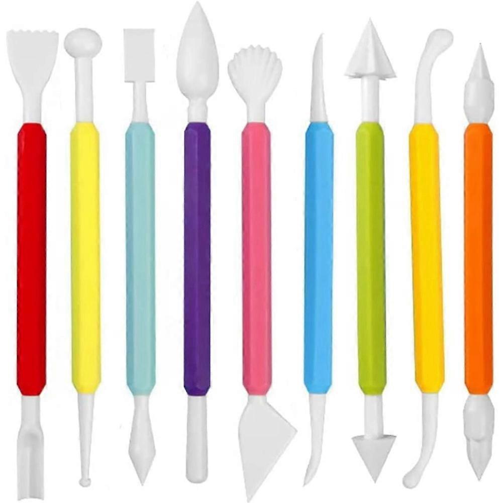 9Pcs Fondant Modeling Tools Set, Paste for Cake Decorating, Cake Marshmallow Sculpting Tools Set