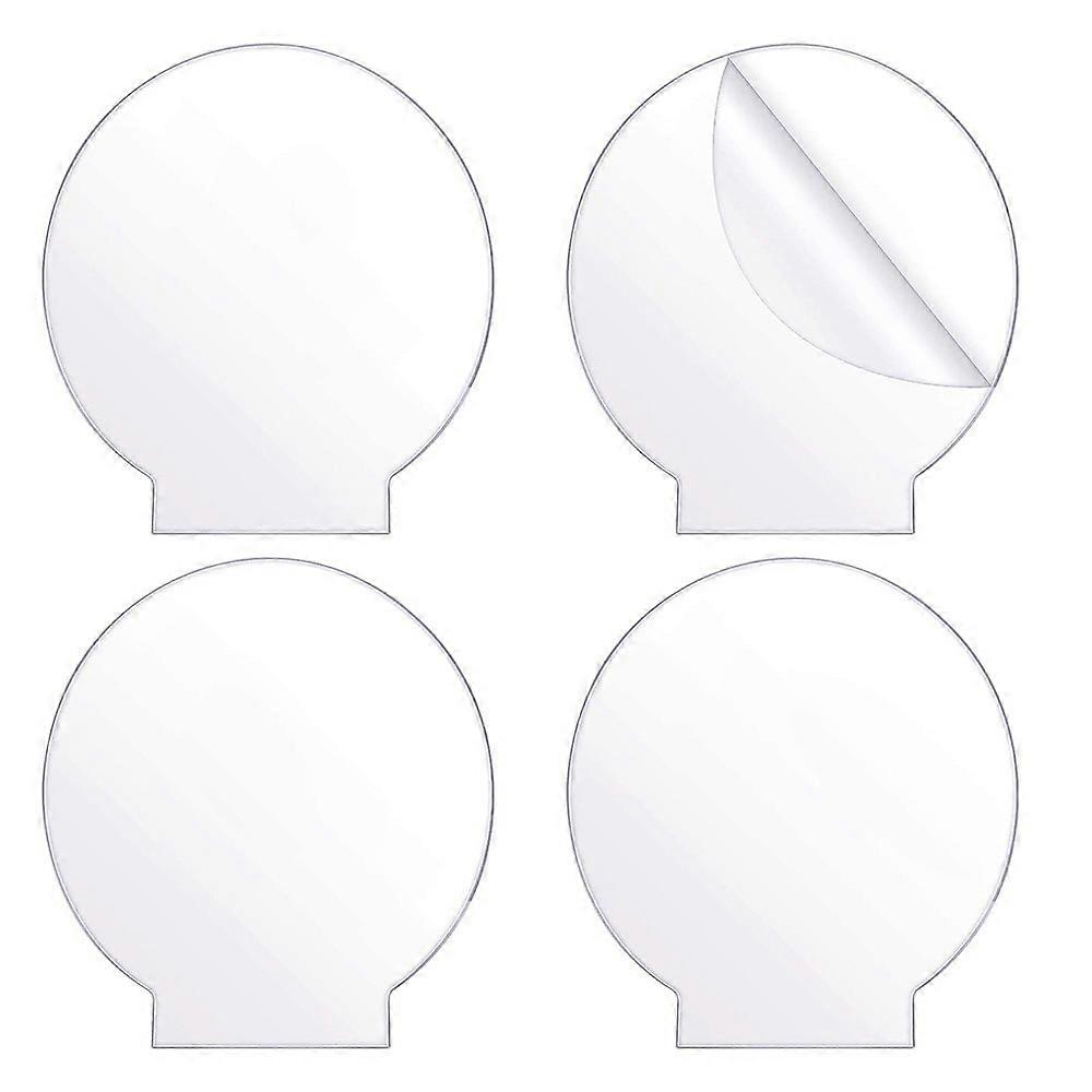 4Pcs Clear Acrylic Sheet for LED Light Base,Sign,DIY Display Projects