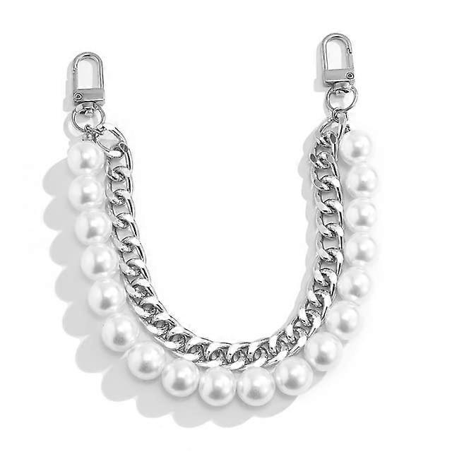 24cm Pearl Handbag Chain Strap Gold and Silver Short Shoulder Purse Replacement Handle