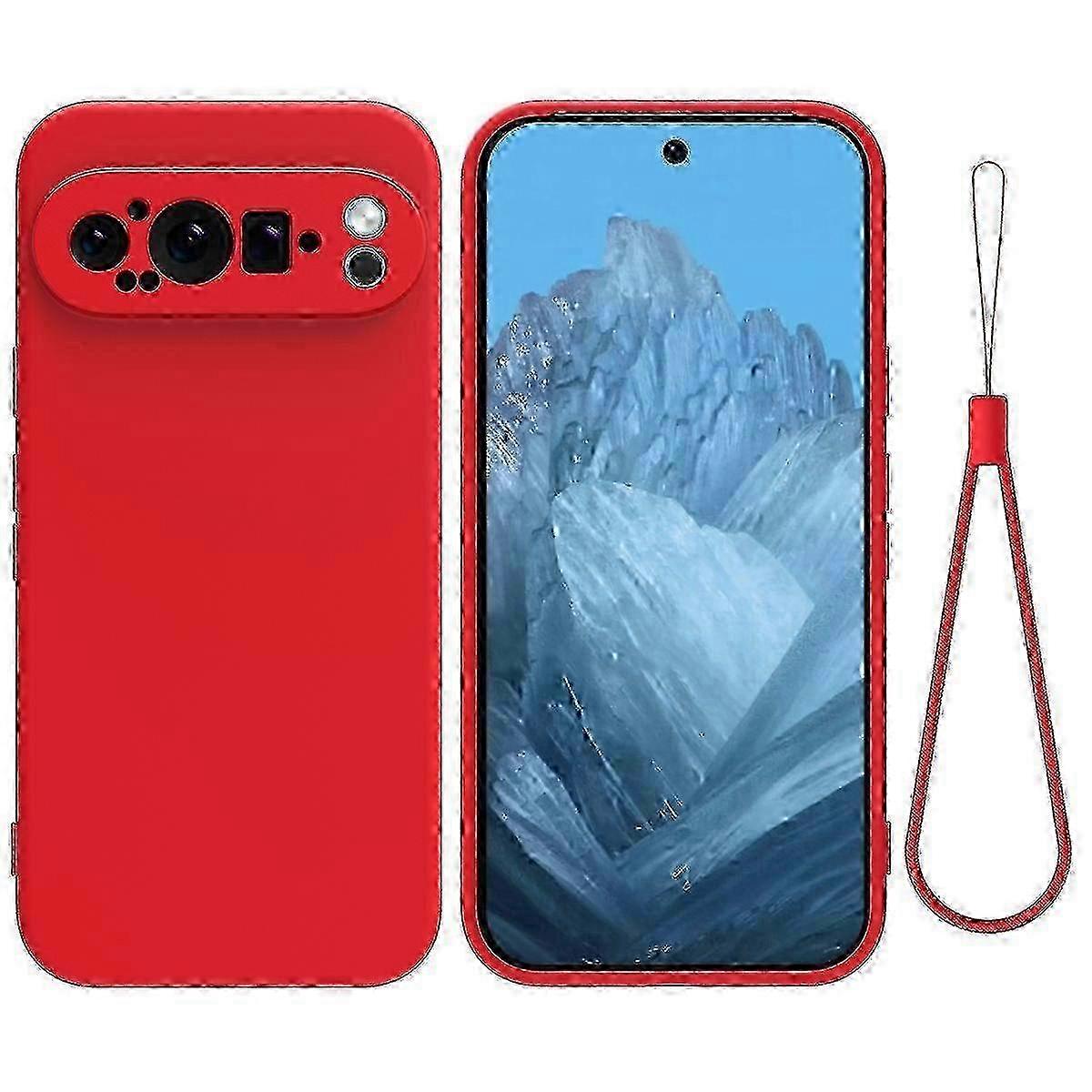Pure Color Liquid Silicone Shockproof Phone Case