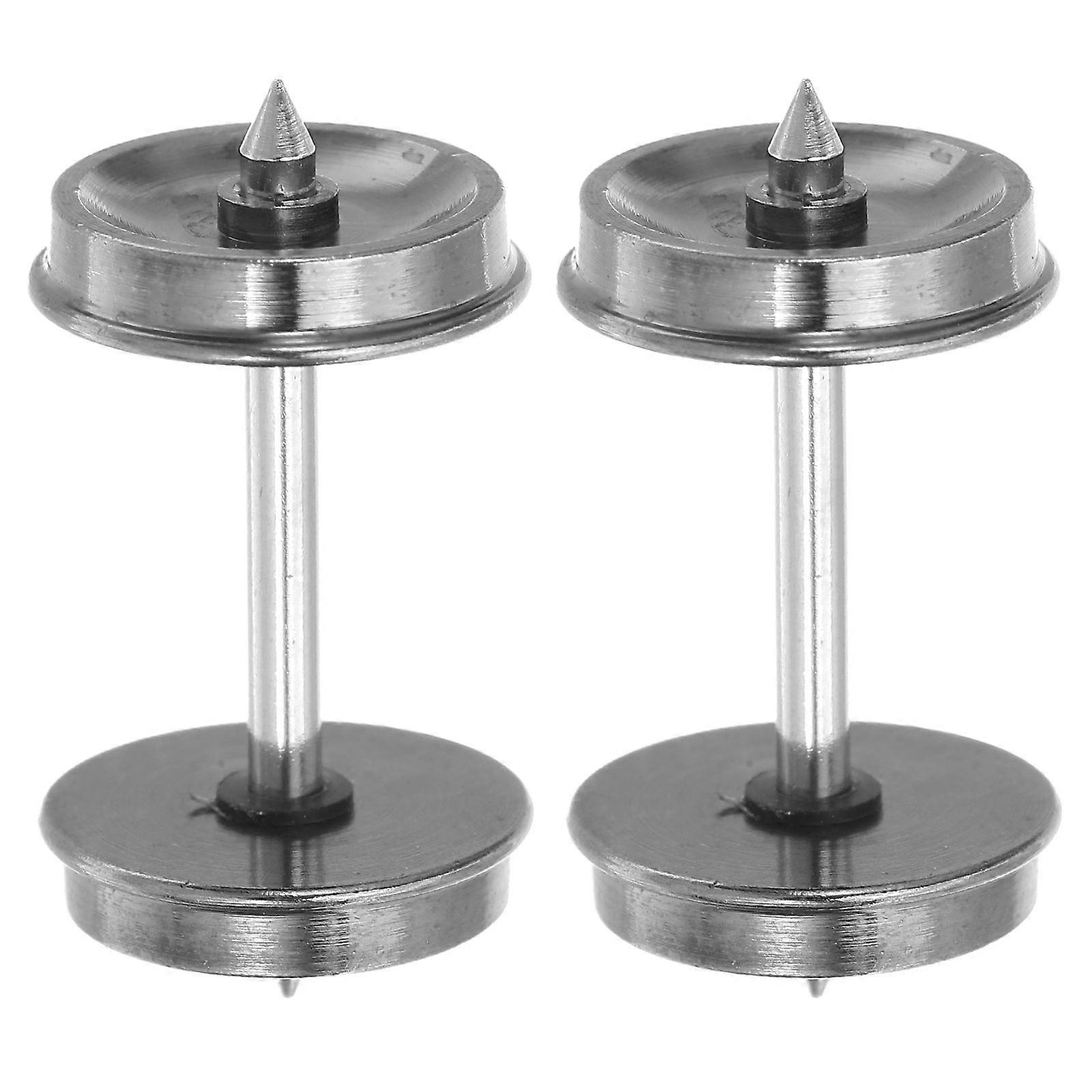 Electric Model Train Alloy Train Wheels for Replacement DIY Accessories 1Pair