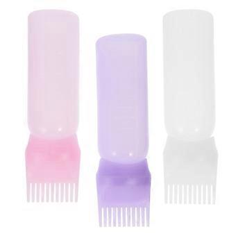 Haarfärbeflasche mit Kamm für die Haarfärbung, 3-teiliger Applikator, Salongebrauch