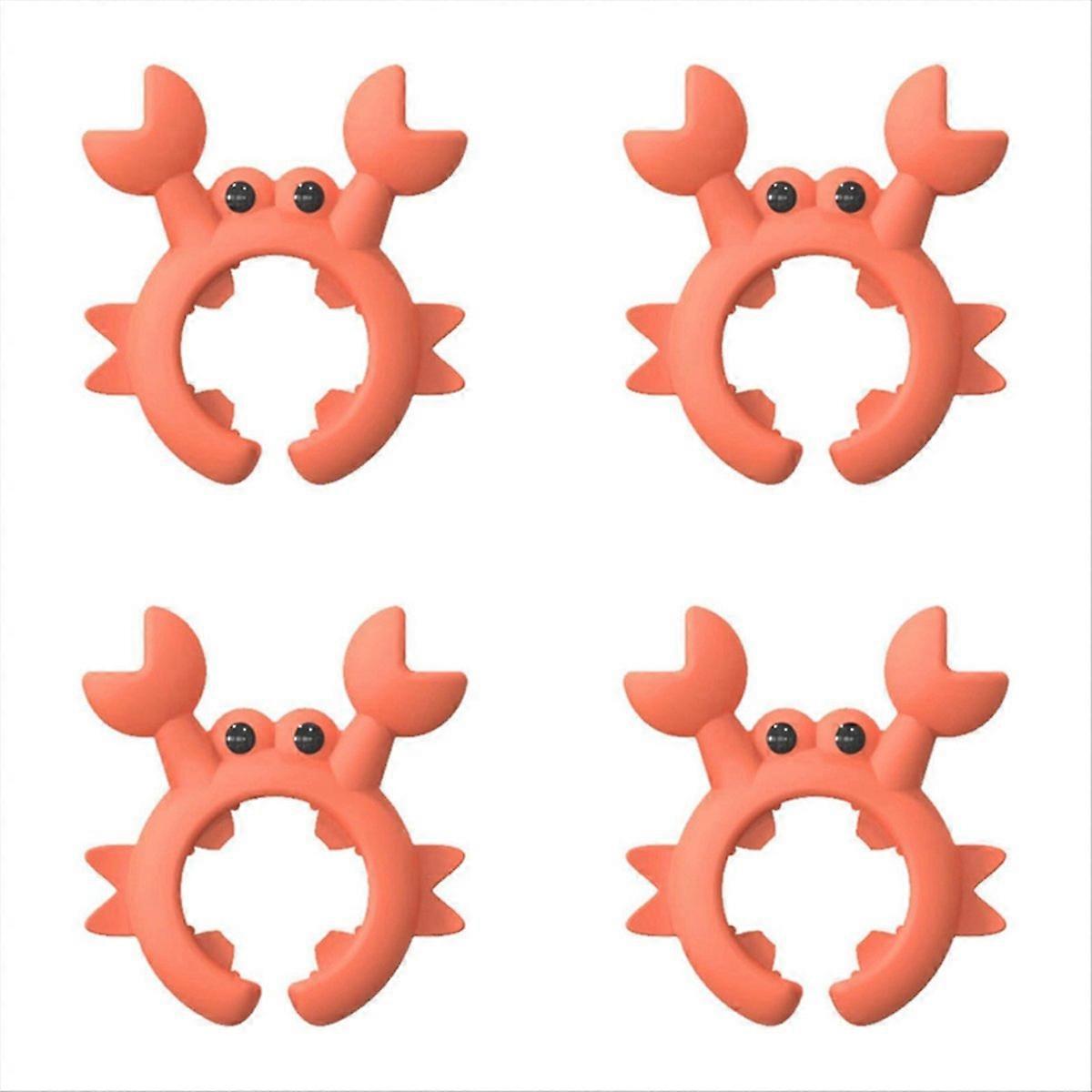 10pcs Pack Crab Shape Silicone Spatula Holder