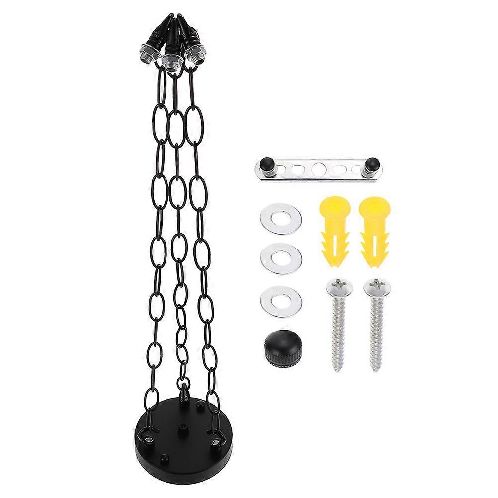 Black Iron Chandelier Canopy Ceiling Cover Plate Function 1Set Pendant Light Kit