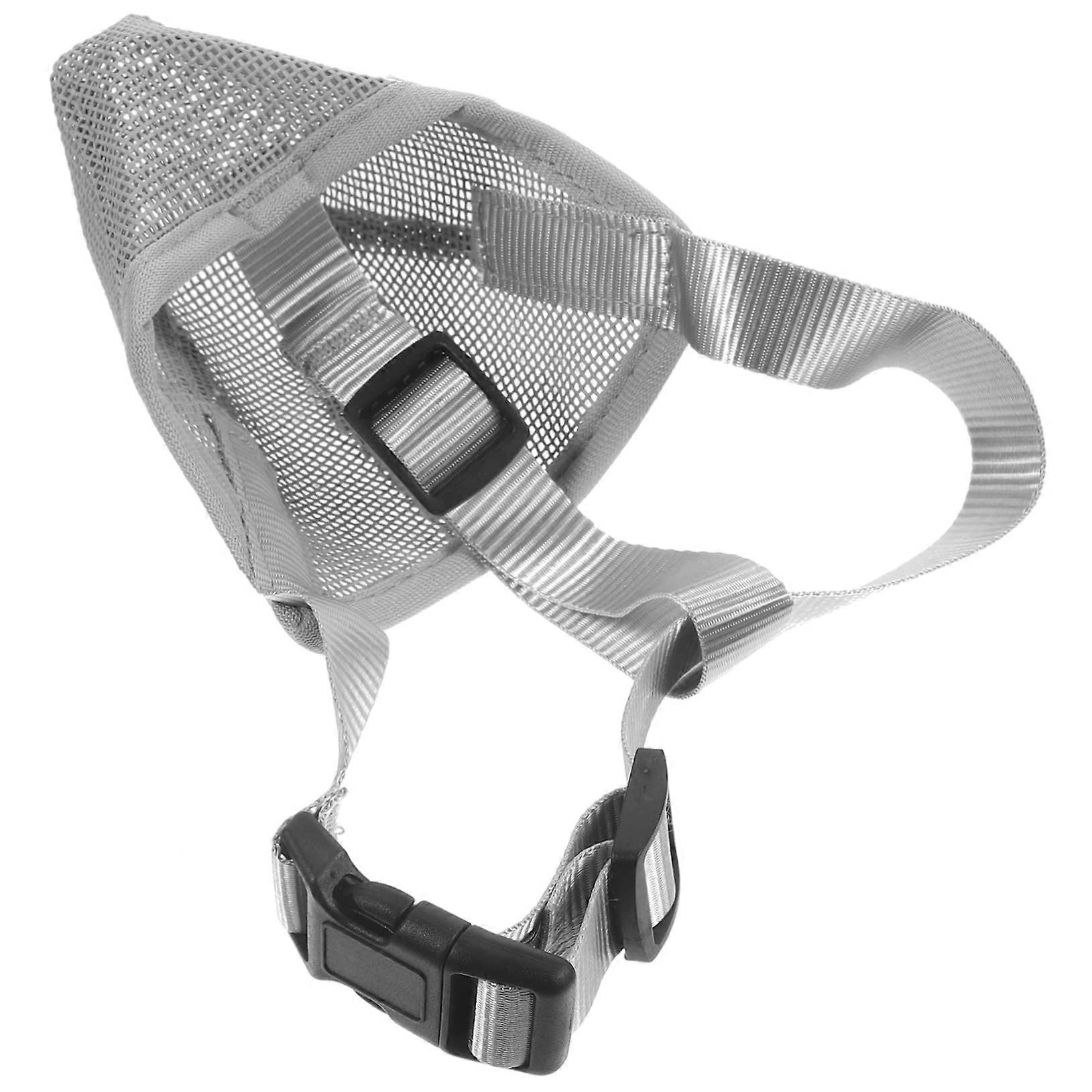 Adjustable Dog Muzzle Breathable Mesh Soft Fit for Barking Biting Chewing Prevention Small Dogs