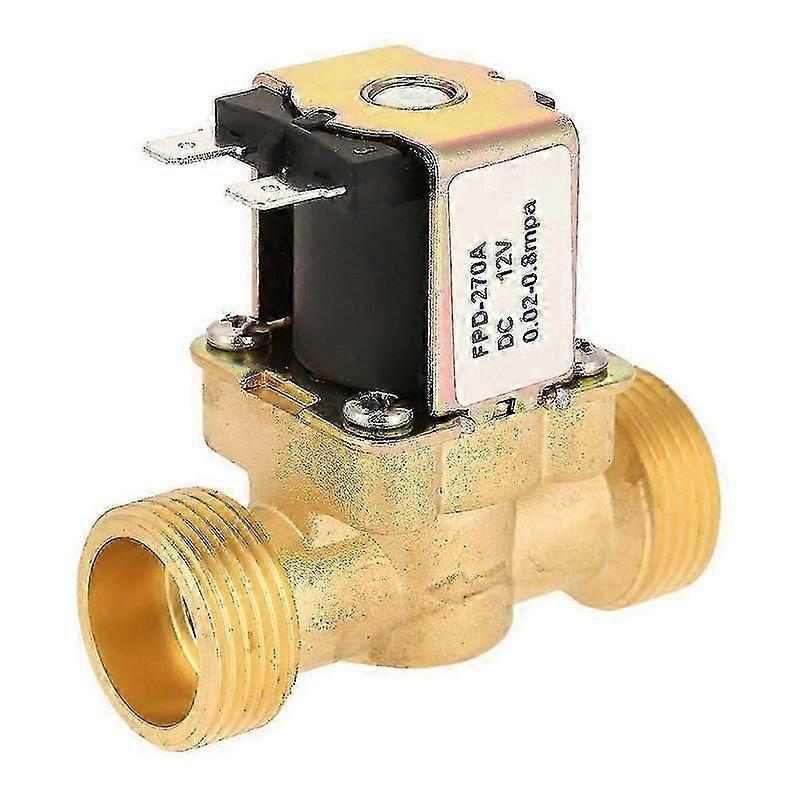 12V solenoid valve solid brass waterproof easy installation