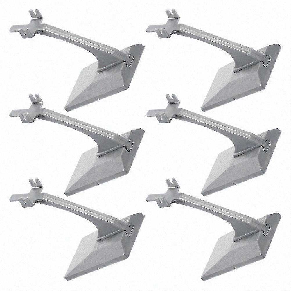 Plastic Aircraft Model Display Stand with Plane Support, 6-Piece Set