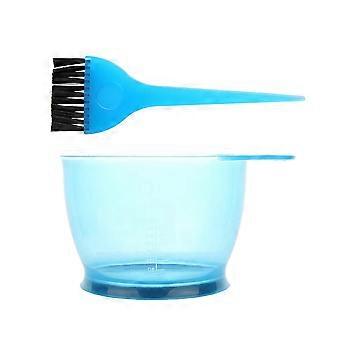 Hair Dye Bowl and Brush Set for Precise Color Application, Hair Coloring Kit for Salon and Home, Blue