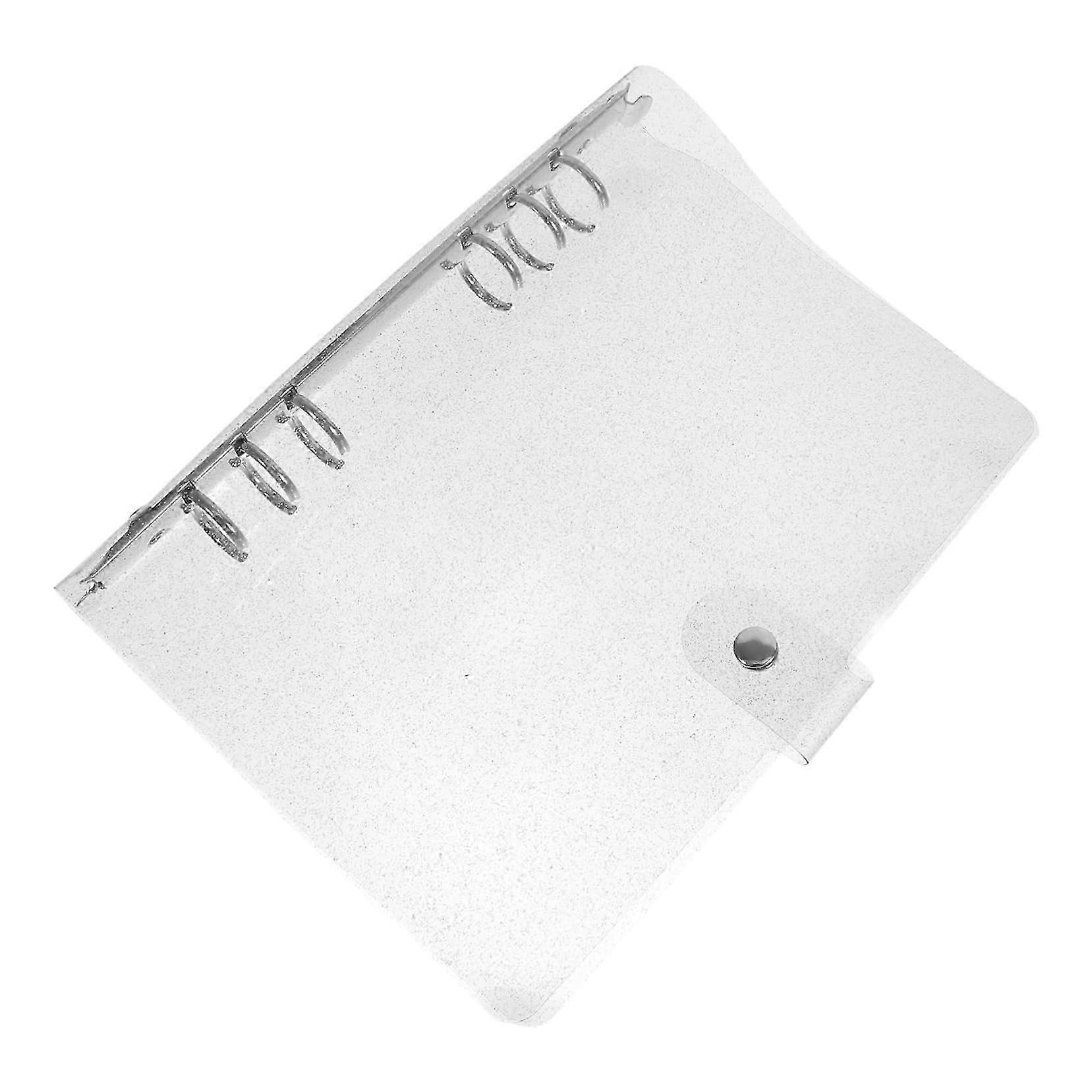 Transparent A5 notesbogscover med 6-huls ringbind til dagbog og notesblok