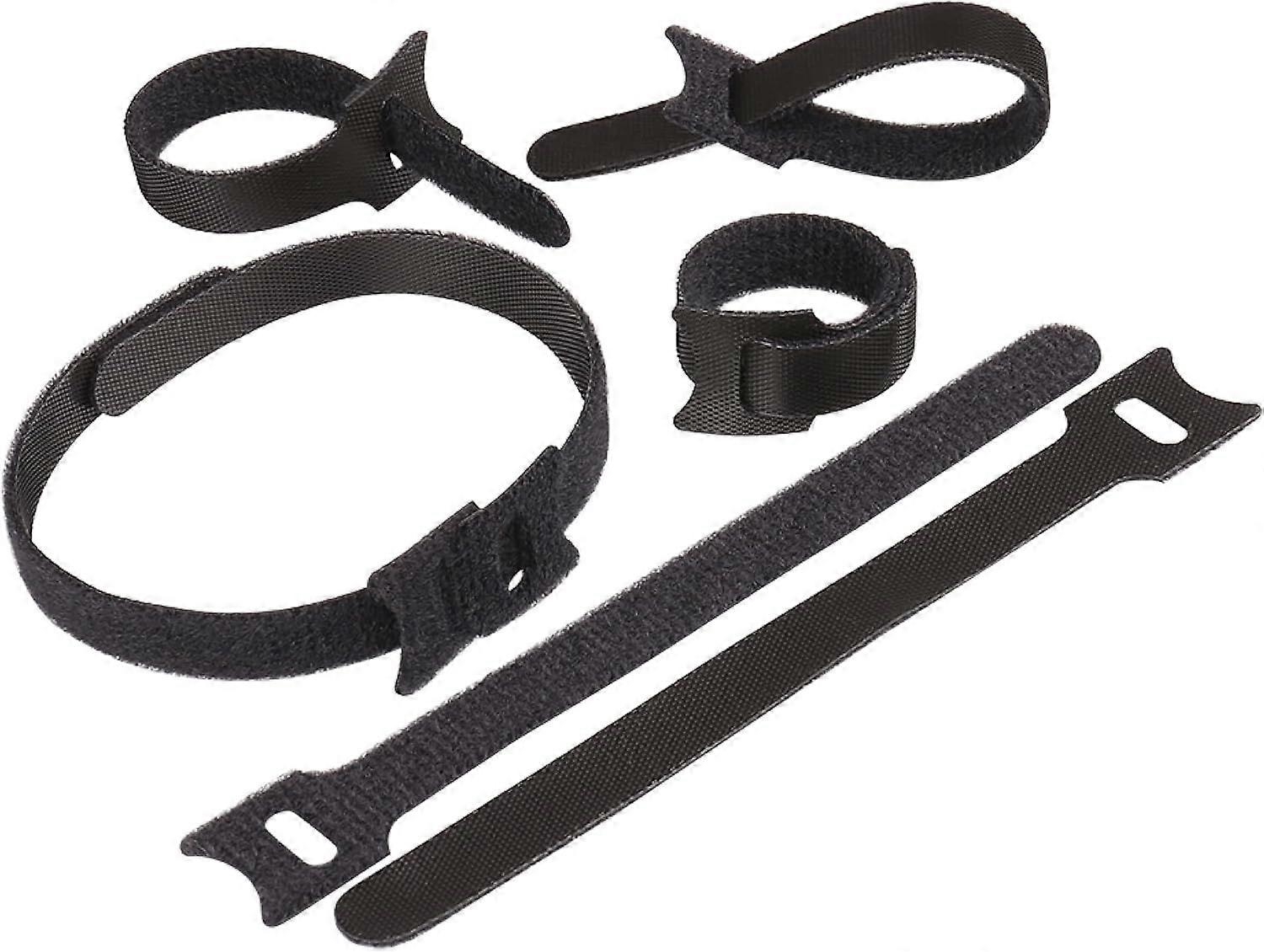 Reusable Cable Ties 50pcs Straps  Adjustable Releasable Tidy Wrap Hook and Loop