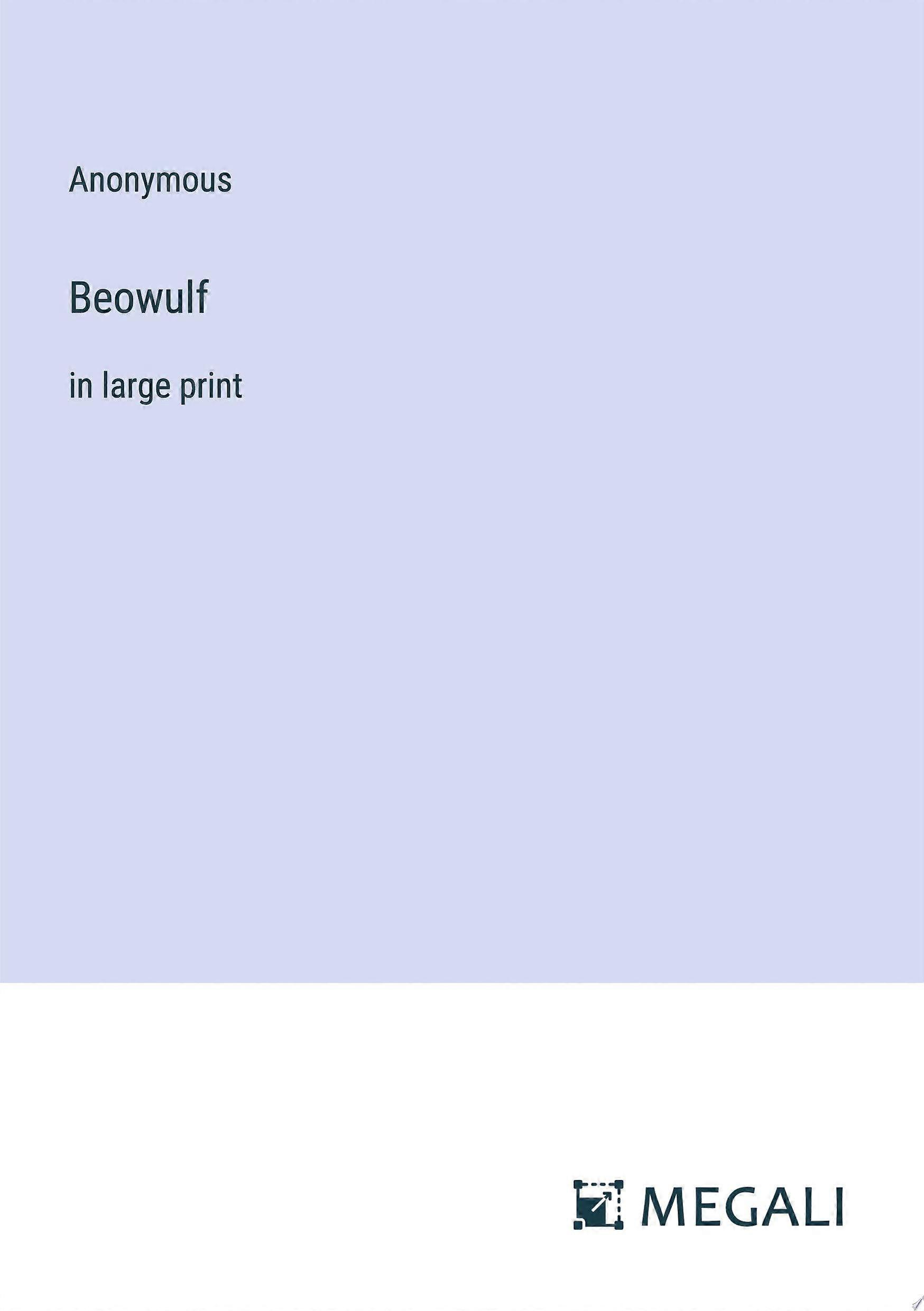 Beowulf in large print