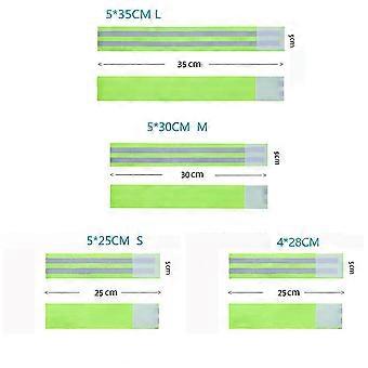 Reflective Armlet Outdoor Luminous Armband for Sports 4Pcs Fluorescent Green