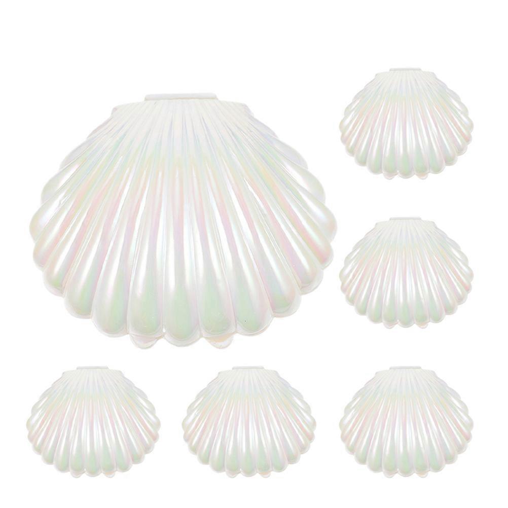 Plastic Seashell Candy Containers Small Shell Container for Home Use 12Pcs
