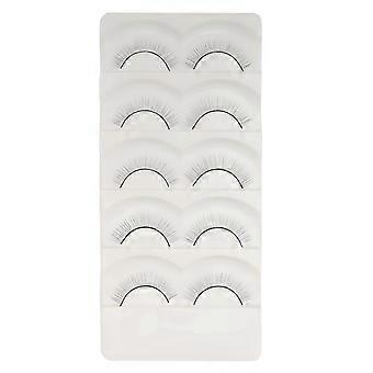 Eyelash Extensions Practice Lash Training Strip 5Pairs for Mannequin Use