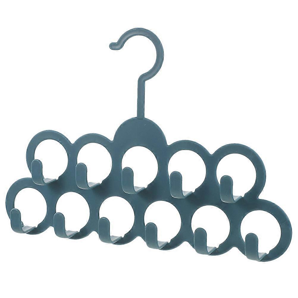 Blue PP Material Multi-Hook Hanger For Small Item Organization Closet Accessory 1Pack