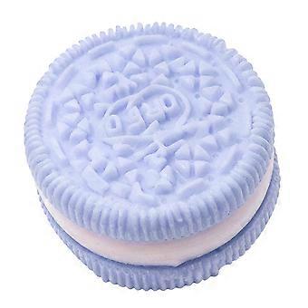 Children Squeeze Toy Novelty Gag Classical Cookie Shape for Kids Students Stress Reduce Fun Toy Supplies  Sky Blue