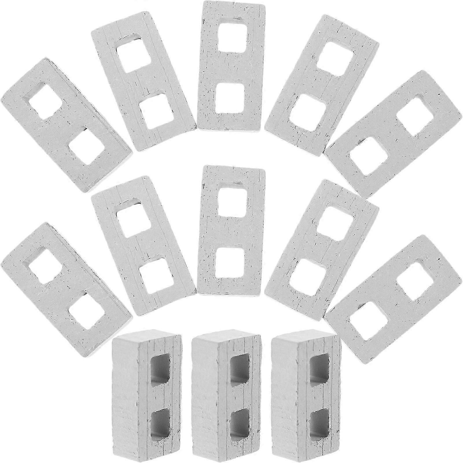 Grey Ceramic Mini Bricks for Landscaping & Decor, 90 Pieces