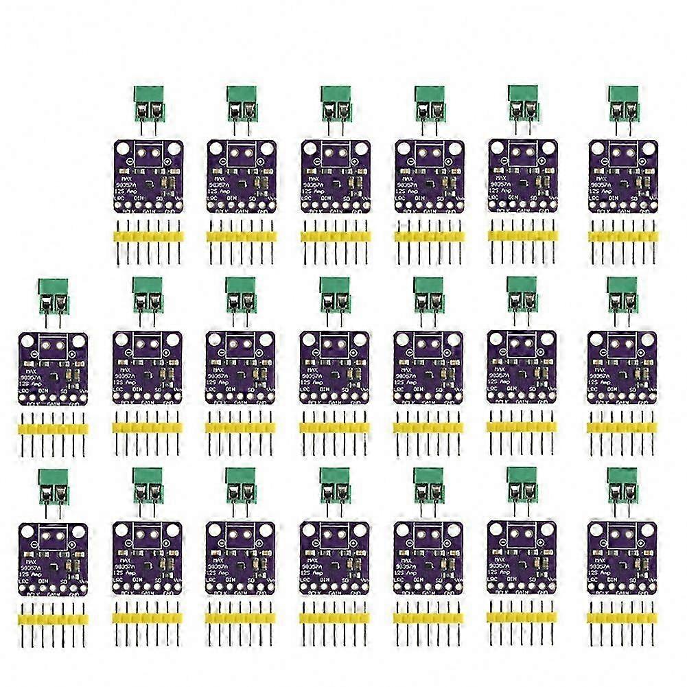 20 MAX98357 o Amplifier Modules for Raspberry Pi and ESP32 Filterless o Board with DAC Decoding Functionality