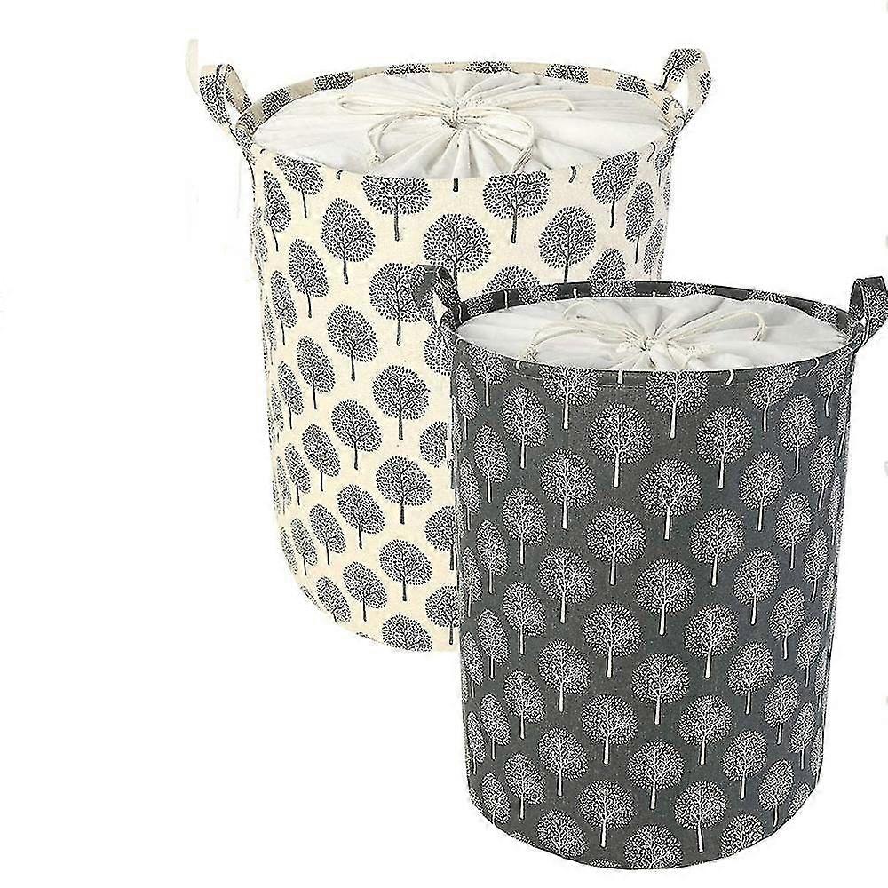 Versatile Laundry Hamper Storage Sorter - Collapsible, Drawstring, 2-Section Baskets for Clothes, Toys & More