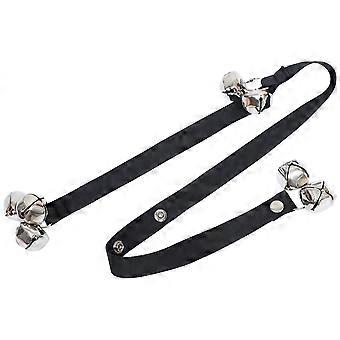 Dog Bell Rope Practical Pet Bell Rope for Outdoor Use 4Pcs Black
