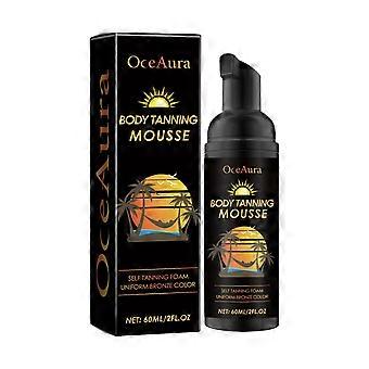 Self-Tanning Mousse 60ml, Natural Sun-Kissed Color, Hydrating Moisturizer for Summer Beach Use