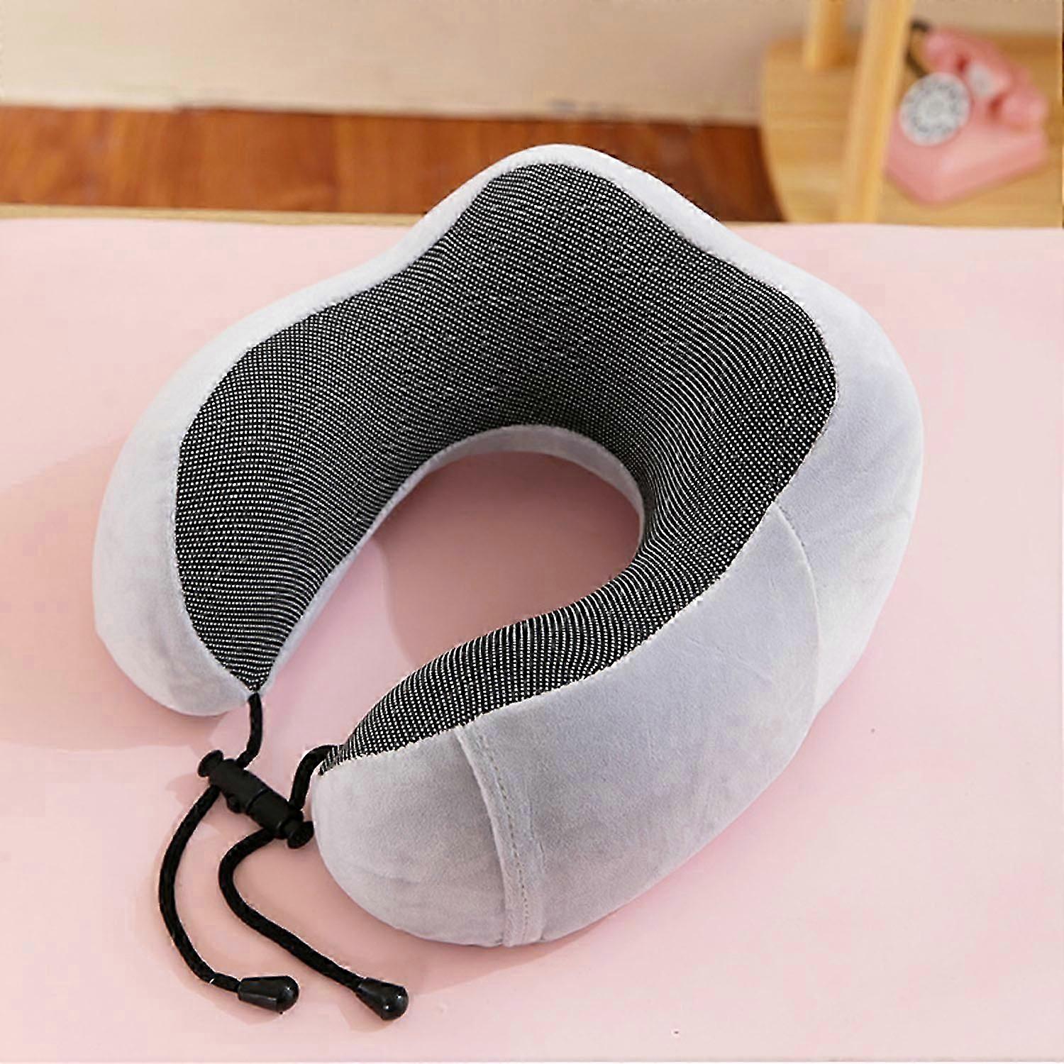 Gray neck pillow, memory foam neck pillow