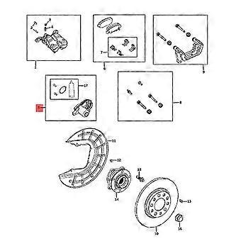 Car Parking Brake Actuator 68225300aa For Compass 200 14-2021 Rear Brake Cylinder Motor 53379831