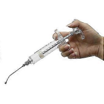 SNDO-Fågelmatningsspruta Manuell utfodring Uppfödningssondmatning Böjd nål Medicinrör Fåglar Små Husdjur Matningsspruta 25-26s