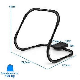 Abdominal Muscle Trainer with Soft Grip Strength Training Equipment Fitness Equipment Black