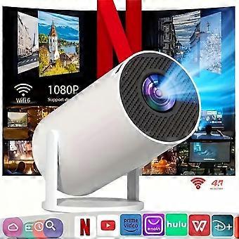 Mini Projector Native 1080P 4K Full HD, Built-in Speaker Auto Keystone, 180 Rotation WiFi 6 BT 5.4, HDMI USB for Laptop PS5
