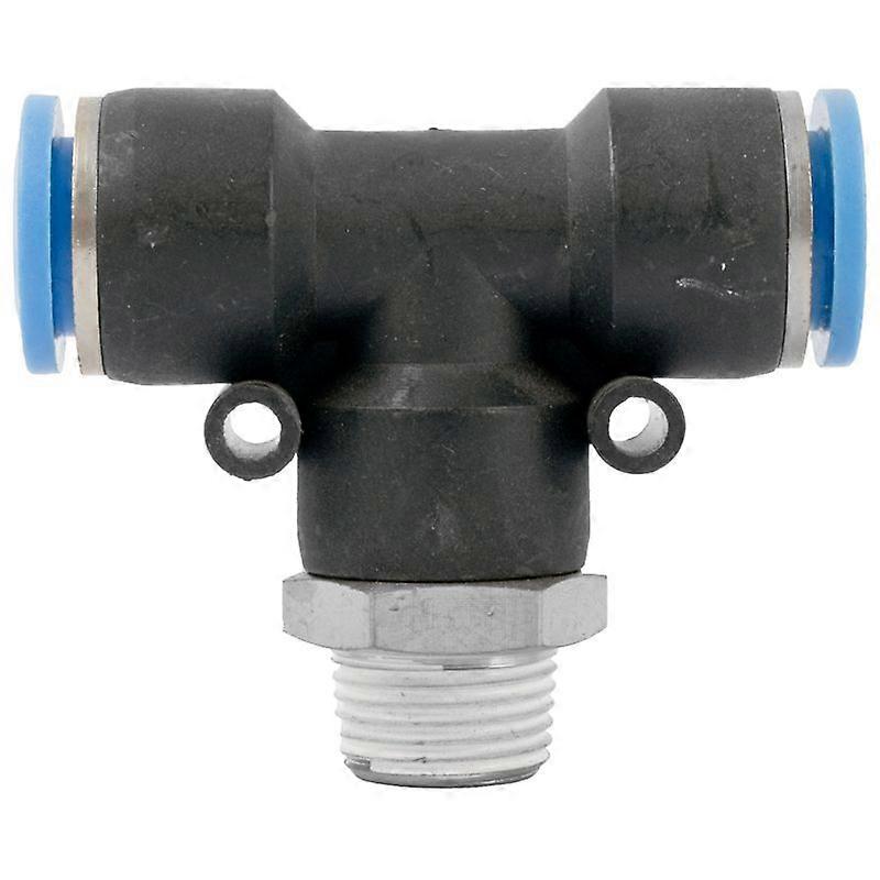 Pu Hose Fitting Tee 12mm-3/8 M - 2 Pack