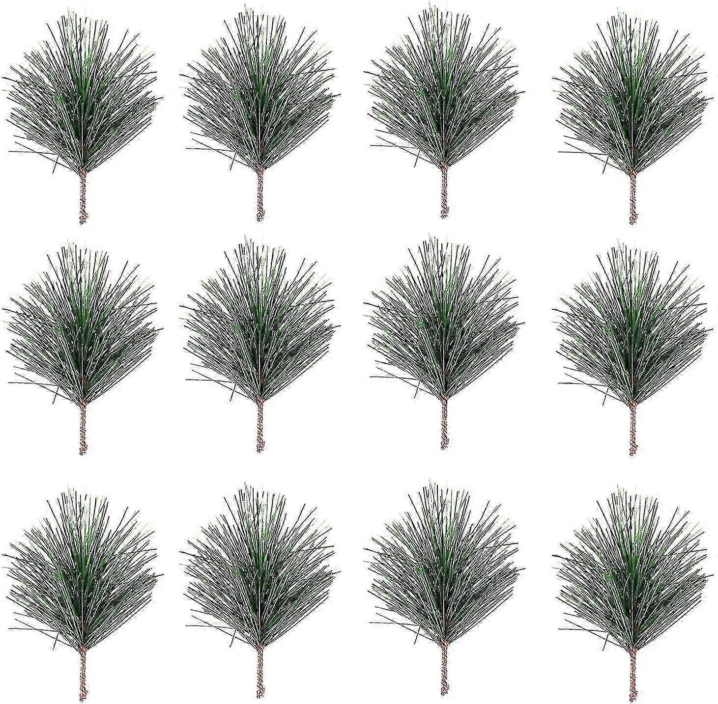 Artificial Green Pine Needles Branches Small Pine Twigs Stems