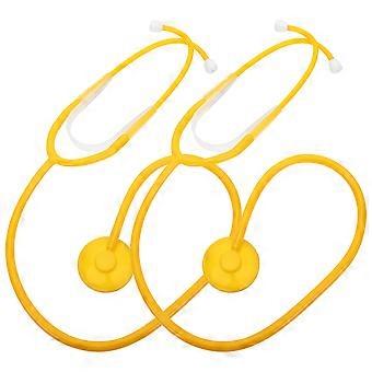 Toy Stethoscope Kids Stethoscope Toy for Playing 4Pcs Yellow Pediatric Set