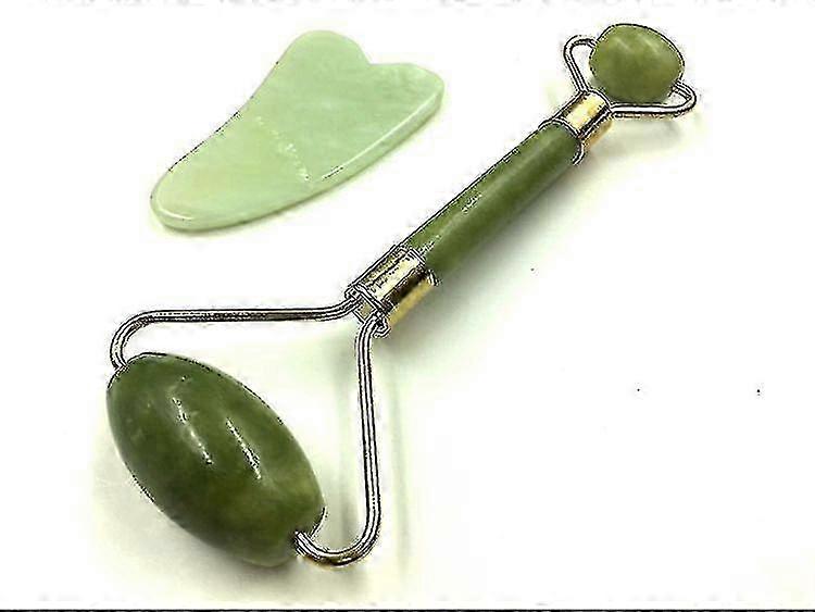 Jade Roller and Gua Sha Tool Set