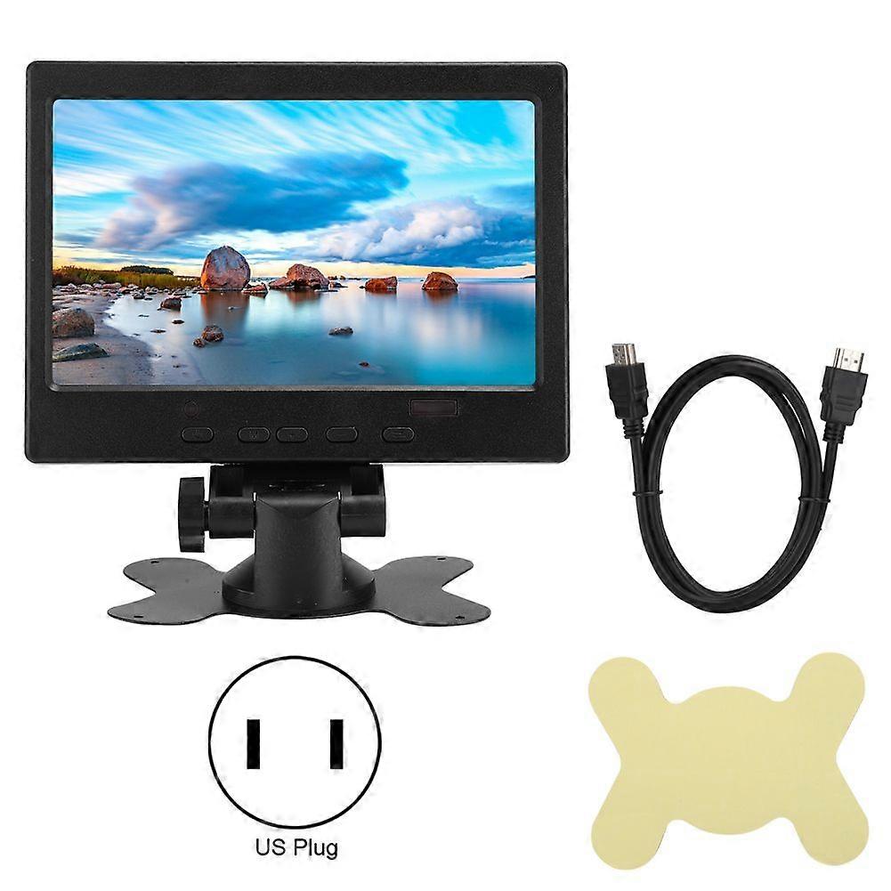 7in Multi Function 800:1 1024x600 Display with Stand Support HDMi VGa AV Input