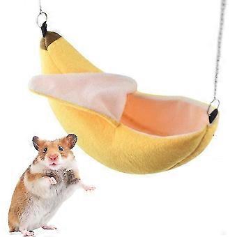 Z7 Banana Hamster Hammock, söpö lämmin pieneläinsänky