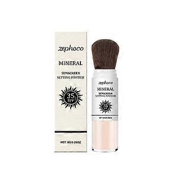 Zephoco Natural Color Protective Setting Powder: Outdoor Protective Natural Light, Thin, Long-Lasting Setting, Oil-Control And Touch-Up Powder