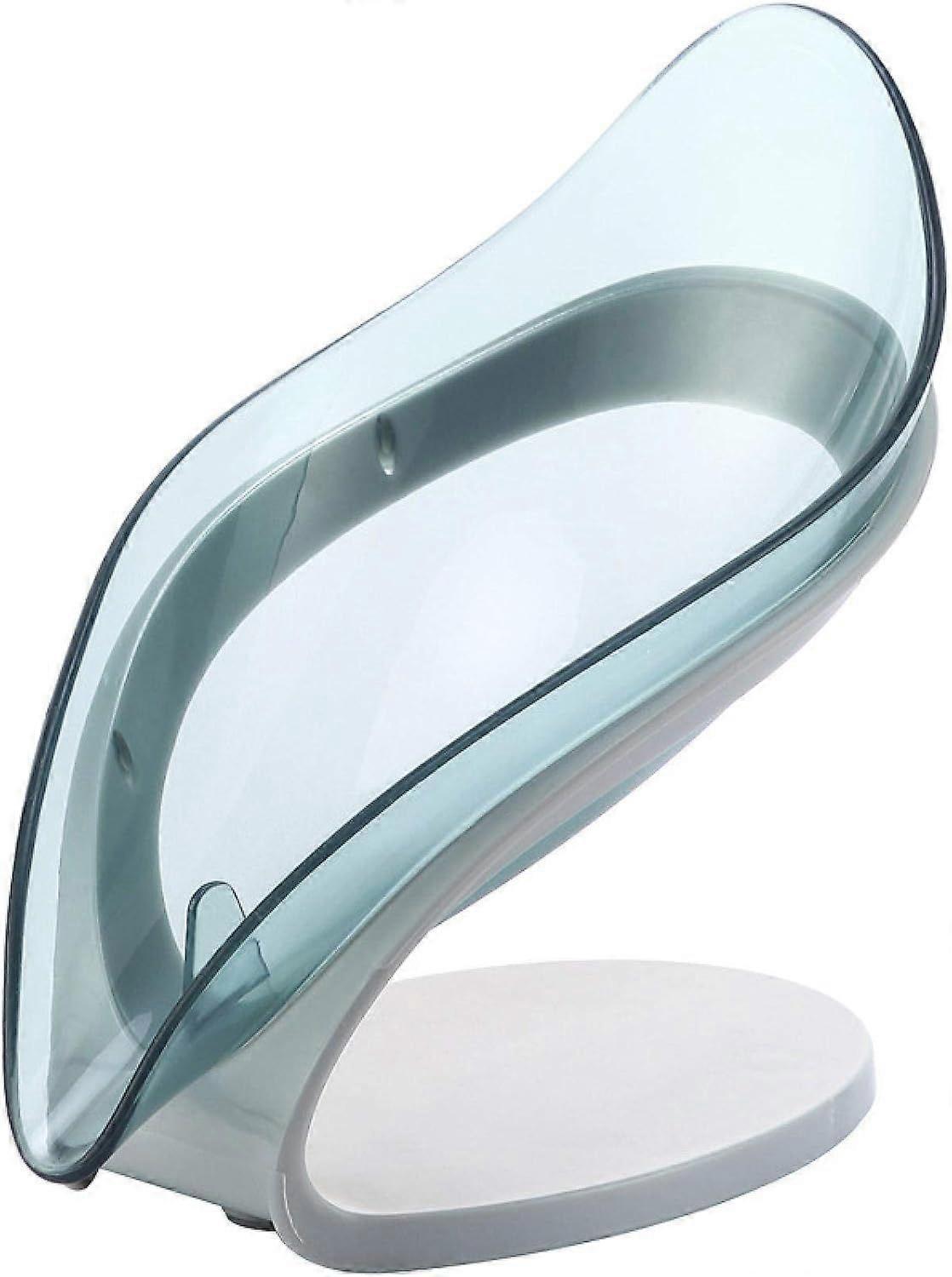 Leaves soap dish  Transparent Blue