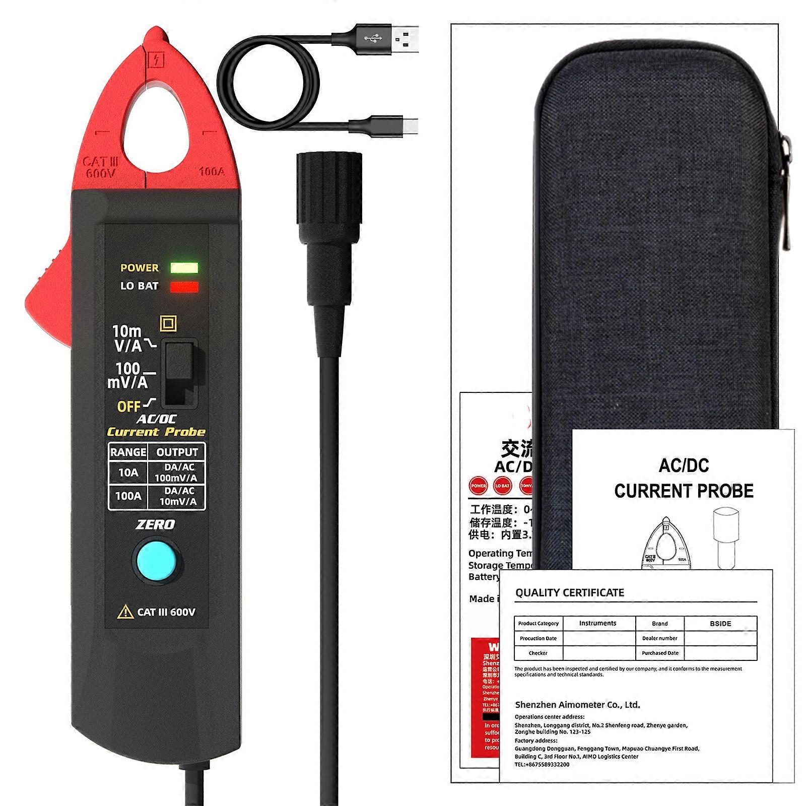 Digital Clamp Meter Multimeter Voltages Tester Auto-ranging Voltages,Current, Resistance, Capacitance Multicolor