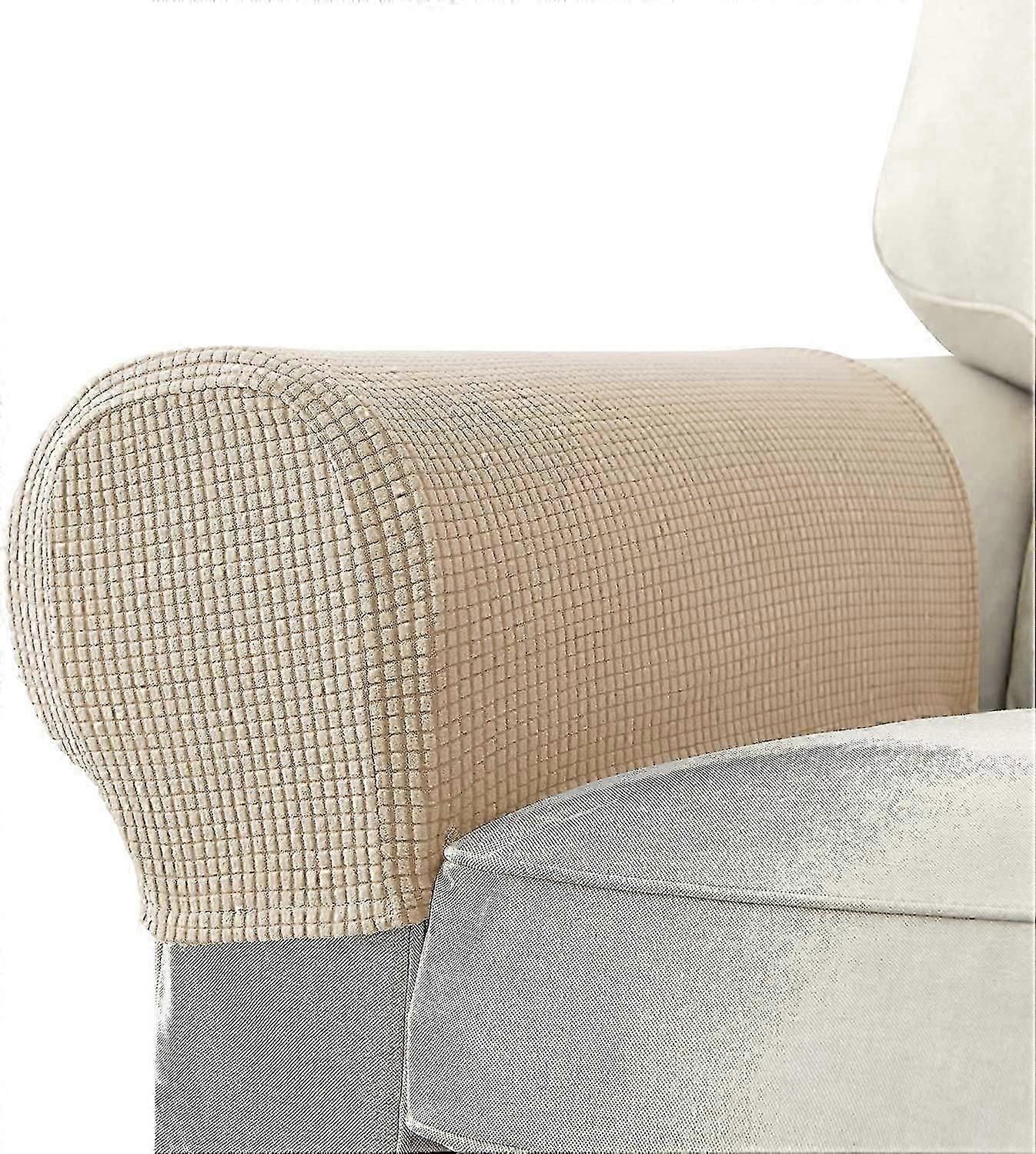 Set Di 2 Jacquard Stretch Divano Poltrona Bracciolo