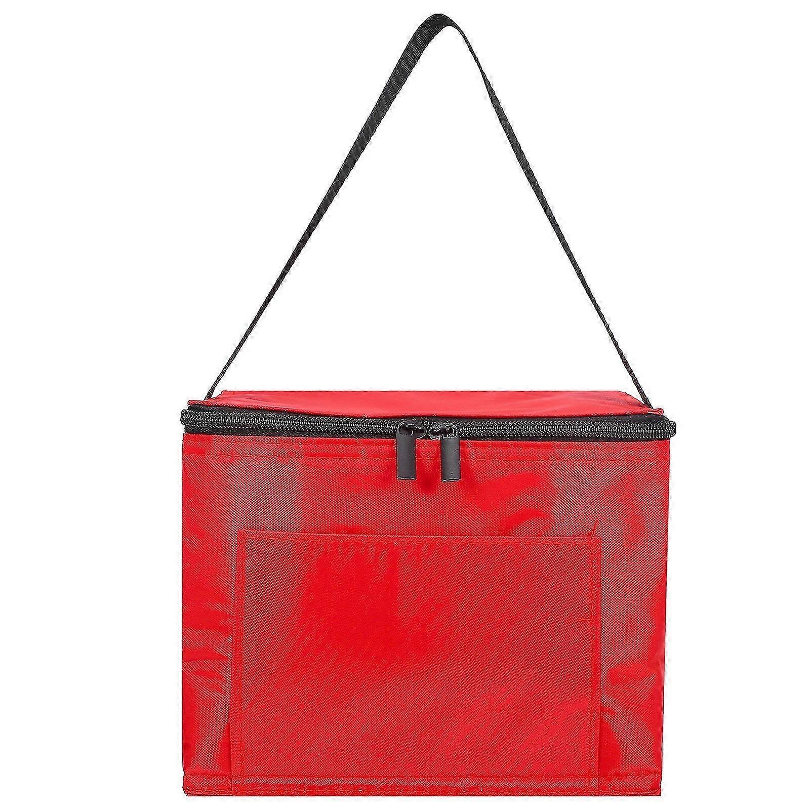 Thermal Lunch Bag Multi-function For Travel Rectangular Non-woven Fabric Temperature Control 1Pcs