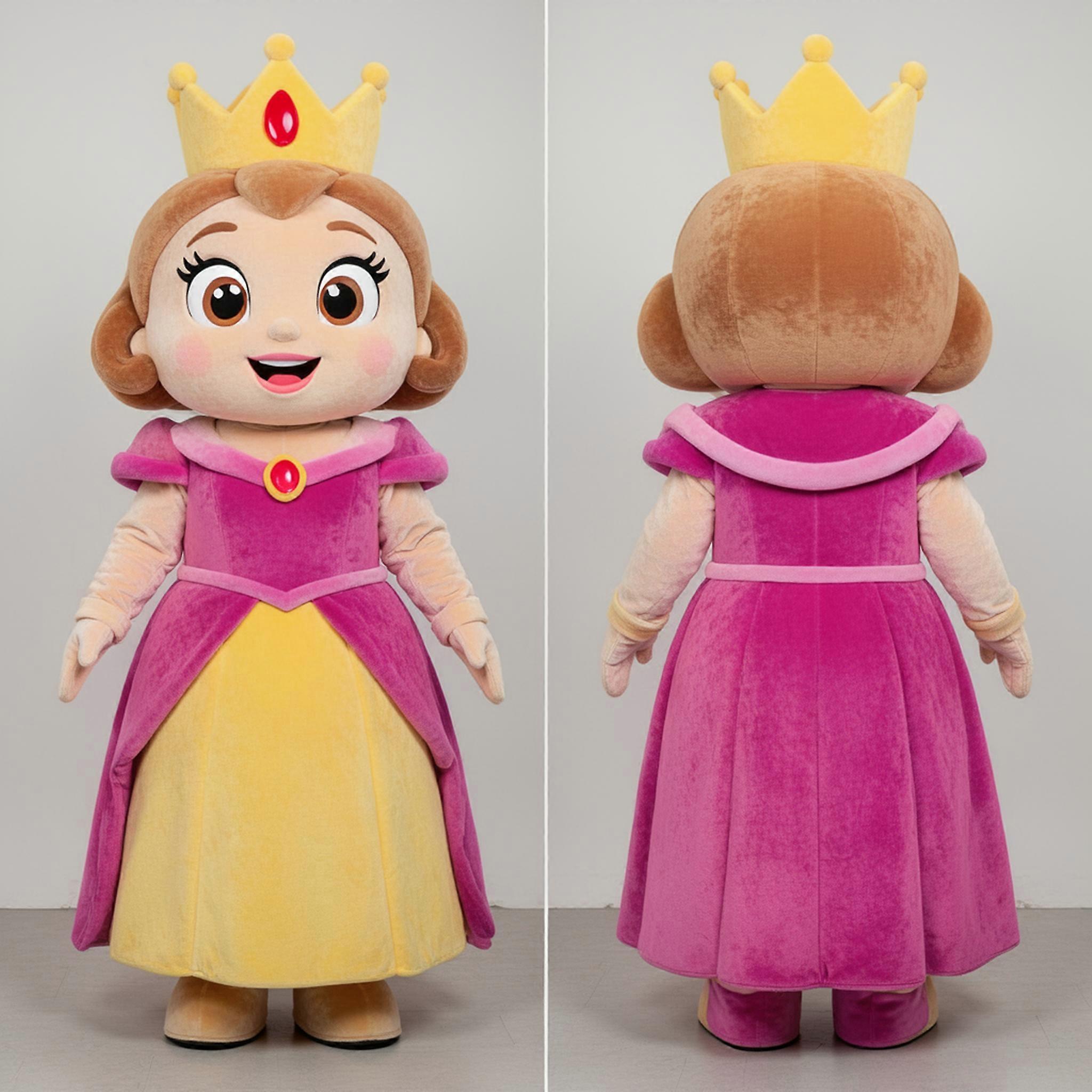 MASTICOT Beige Regal Queen Mascot