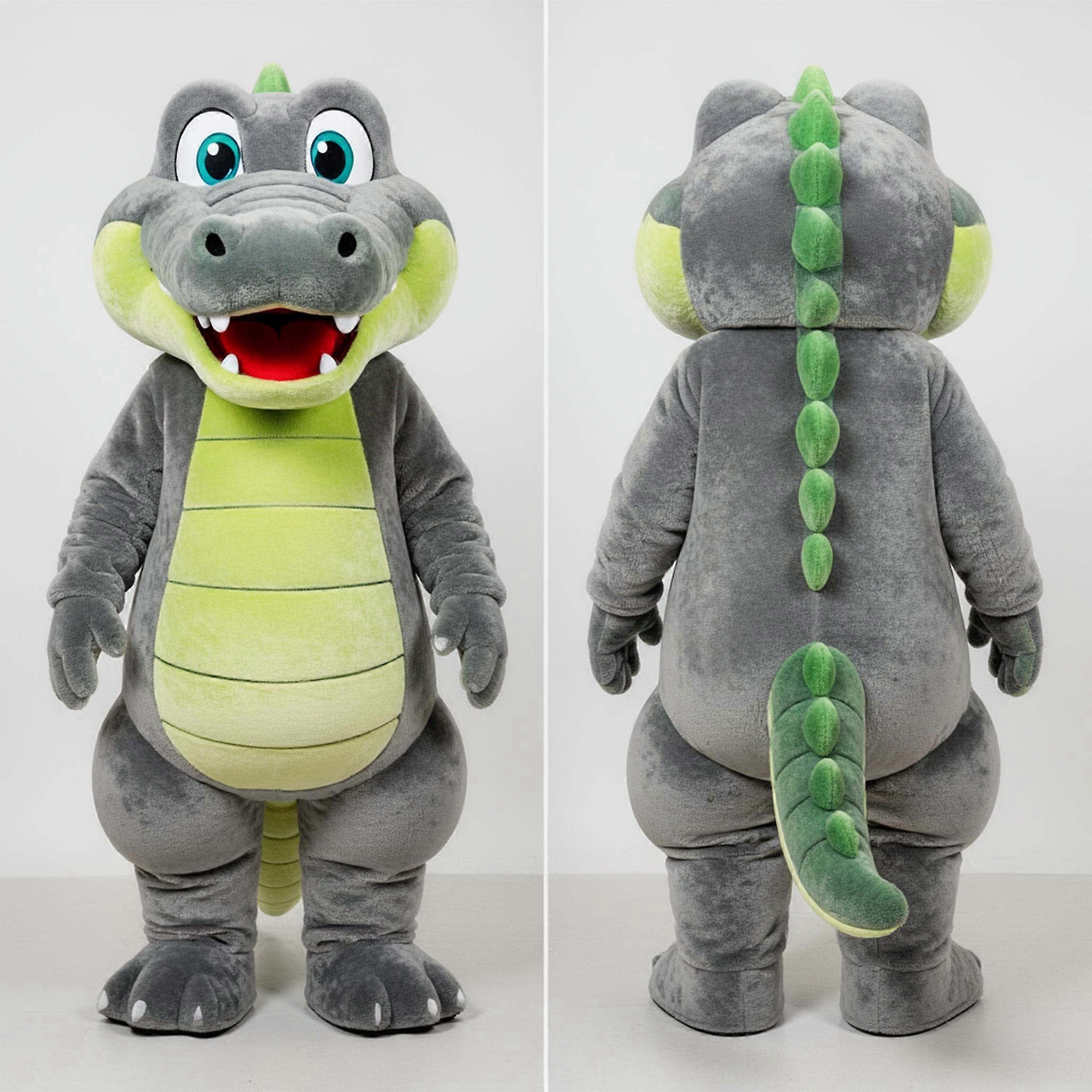 MASTICOT Emerald Green Broad Shouldered Crocodile Mascot