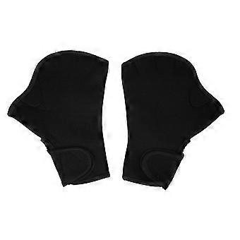 1 Pair   Gloves Slip Resistance Brthable Flexible Hand Swim Training Gloves for Men Women Adult Children Black