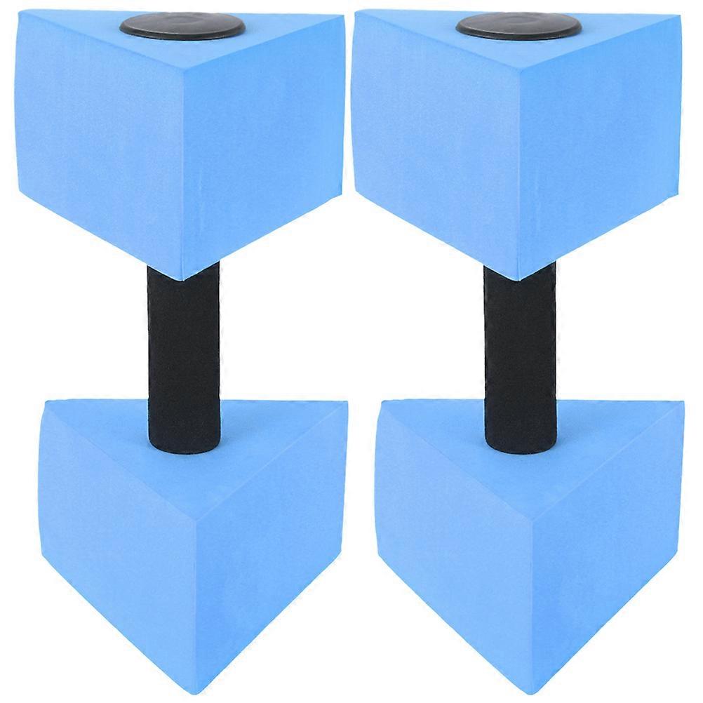 Pool Exercise Water Weights Triangle Dumbbells for Workout 2Pcs Eva
