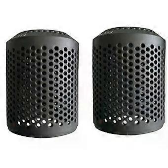 2x geschikt voor Dyson föhn HD01 HD03 HD08 stofdichte buitenfilterhoes stofzuigeraccessoires grijs