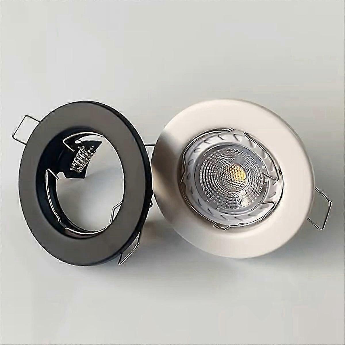 6pcs Down Light Frame Recessed LED Ceiling Fixtures White