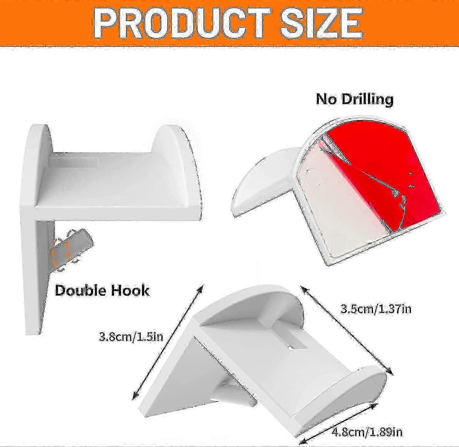 10-Piece Wall-Mounted Hat Rack